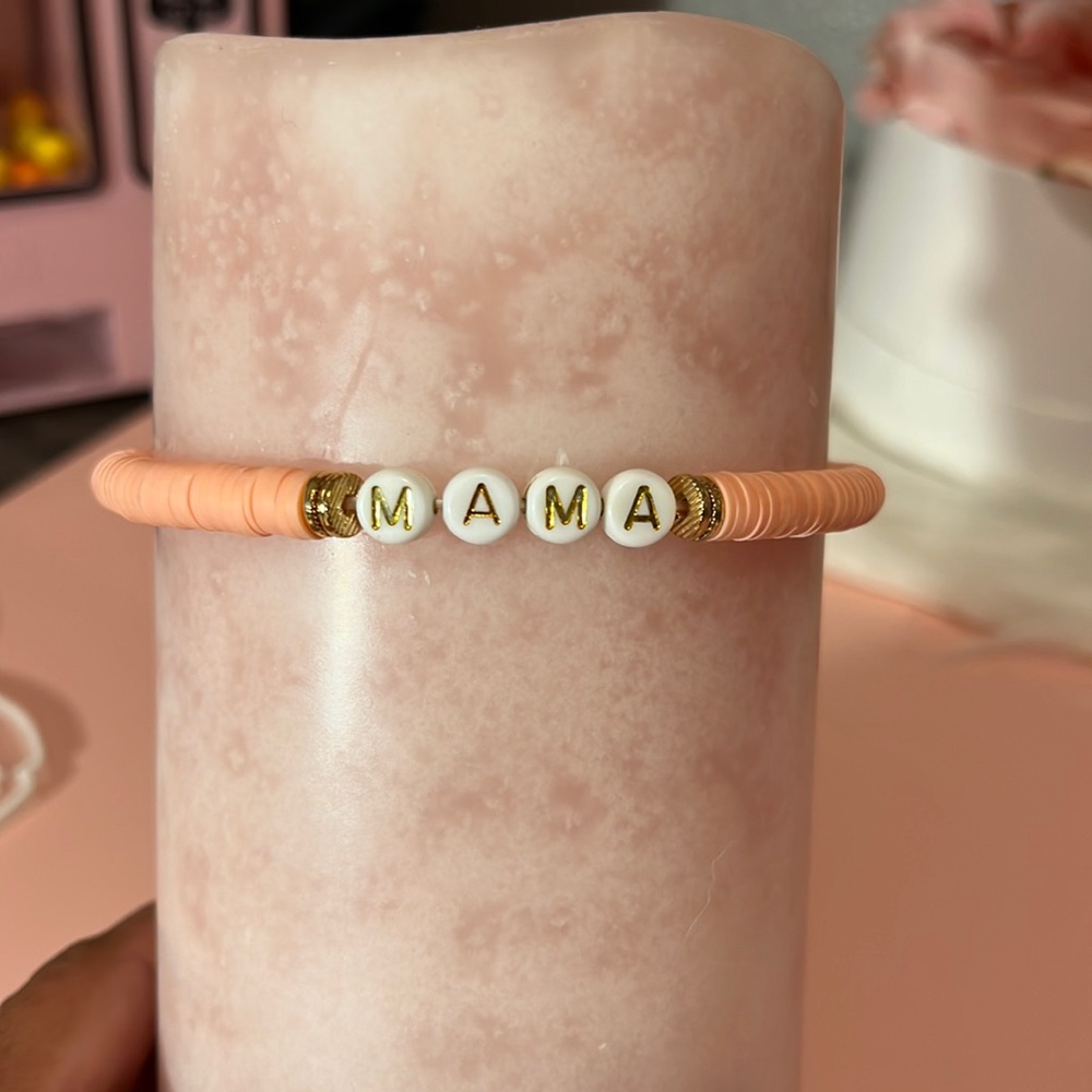 MAMA Clay Bead Bracelet